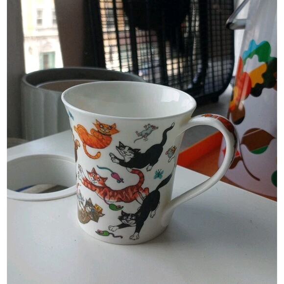 Dunoon Catastrophe Cats Galore Cherry Denman British Kitty Mug Made In England - Picture 4 of 14